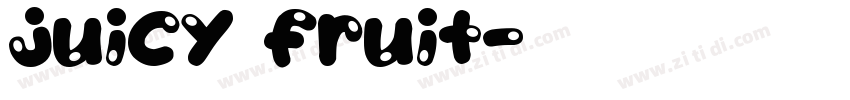 Juicy Fruit字体转换